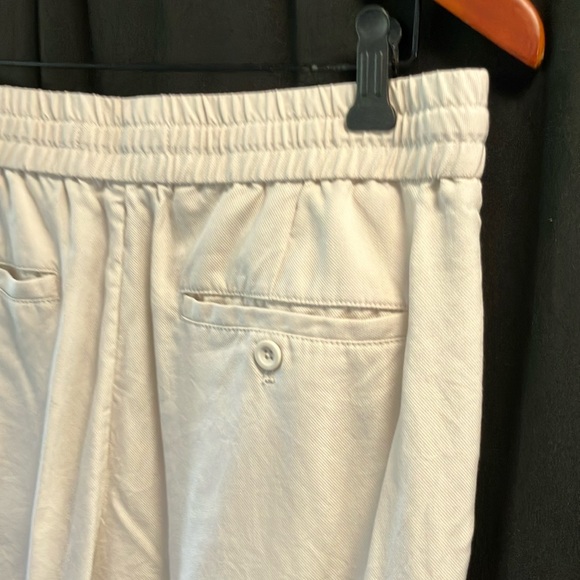 Zara wms L CREAM Casual Pants SZ L - Picture 8 of 11